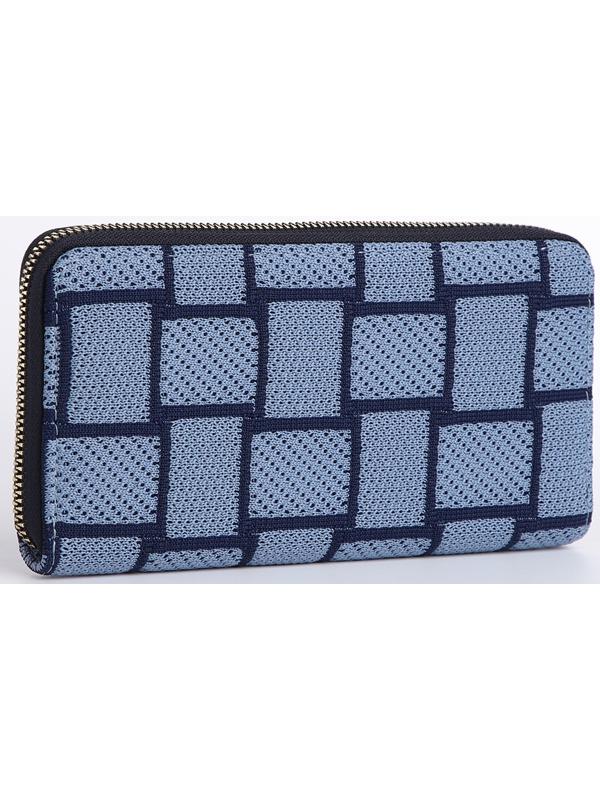 Кошелёк на молнии, цвет синий