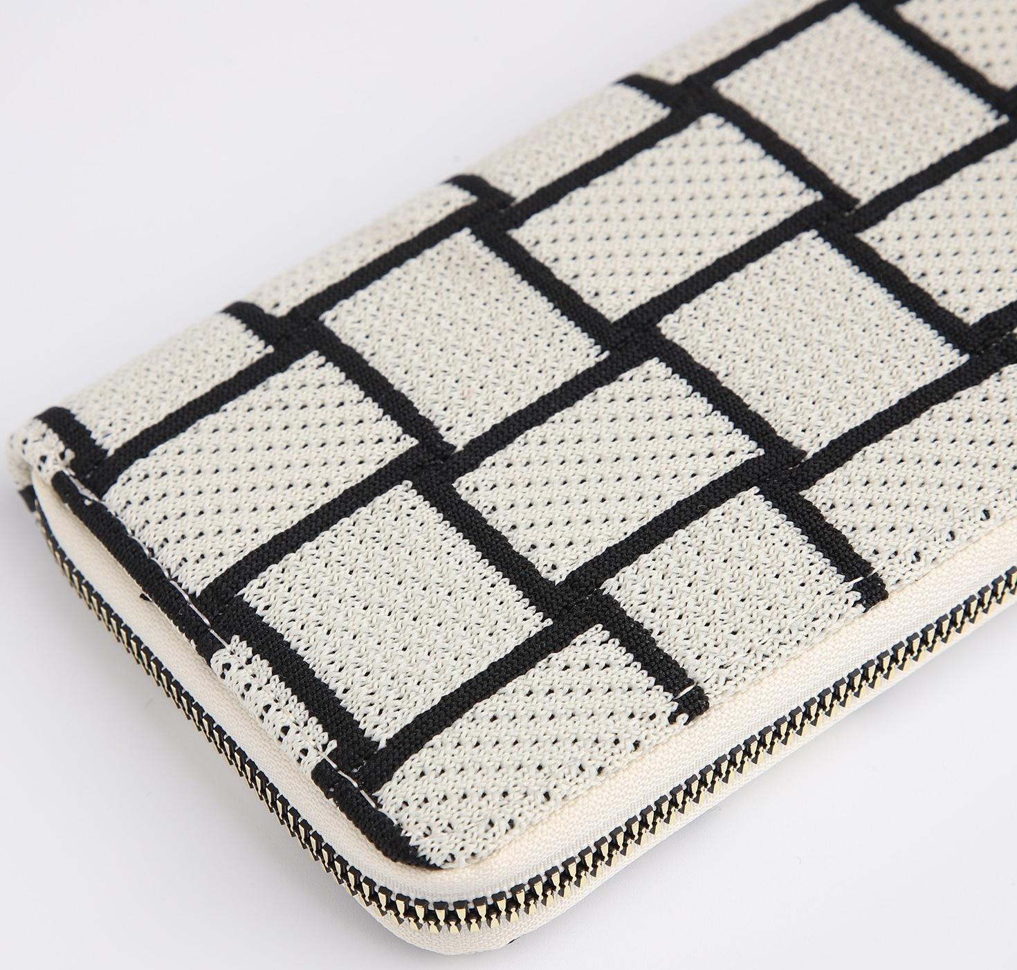 Кошелёк на молнии, цвет белый