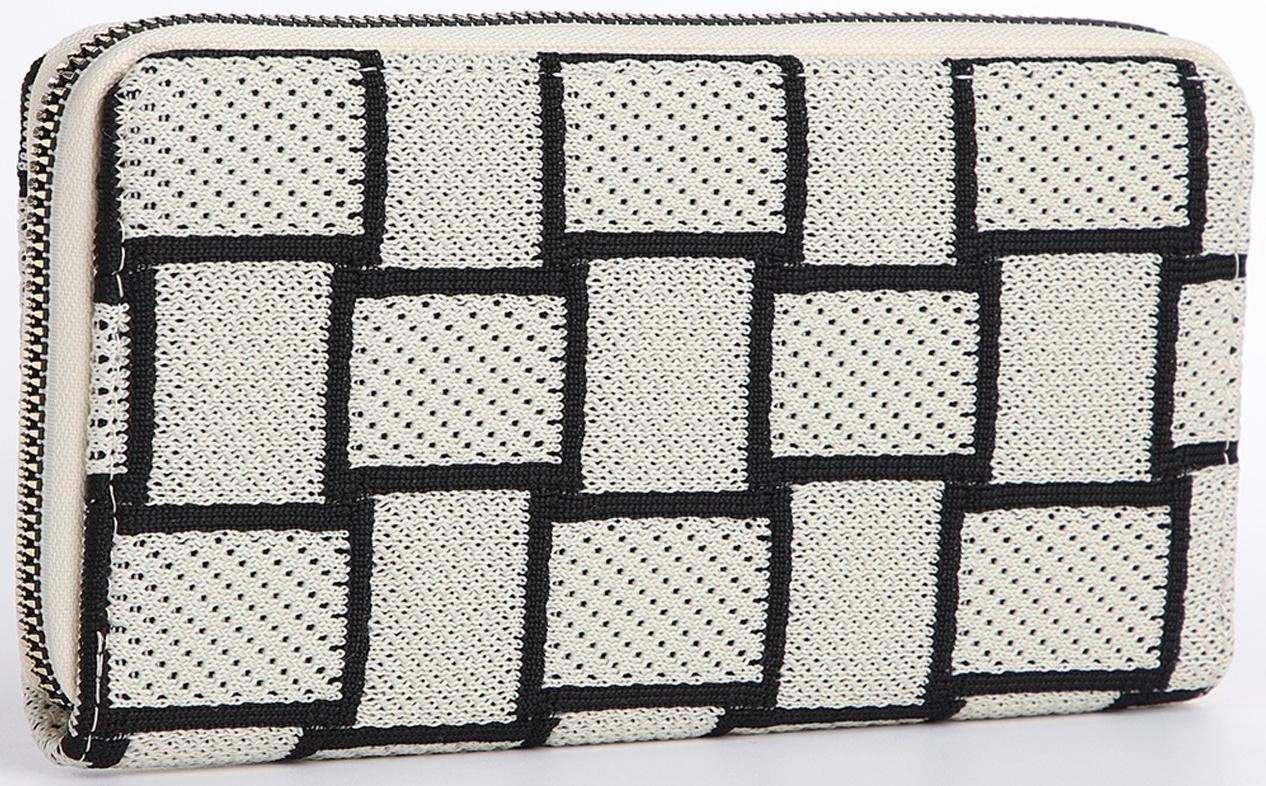 Кошелёк на молнии, цвет белый