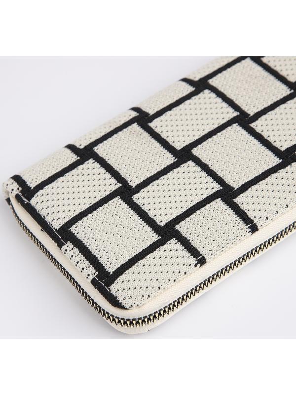 Кошелёк на молнии, цвет белый