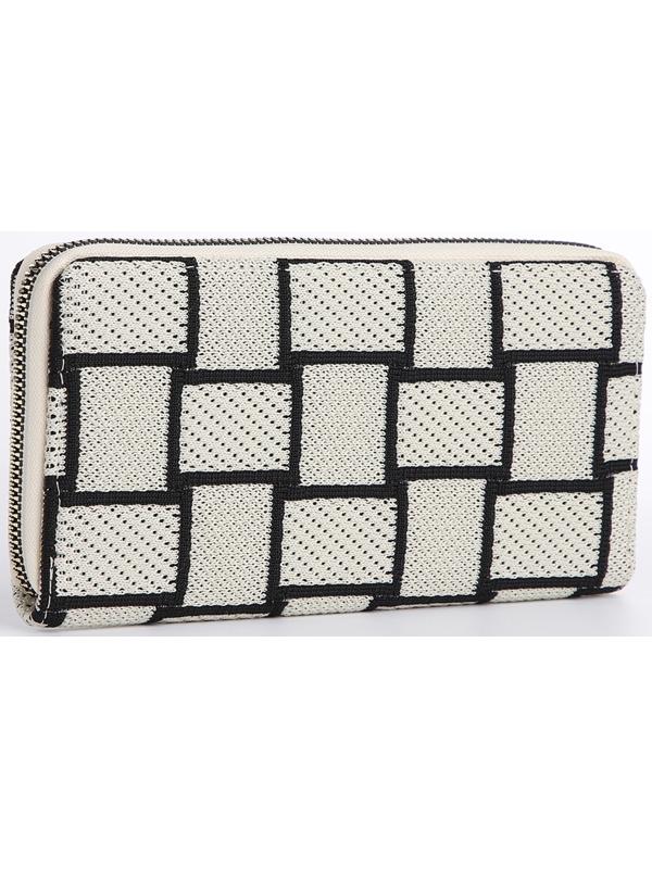 Кошелёк на молнии, цвет белый