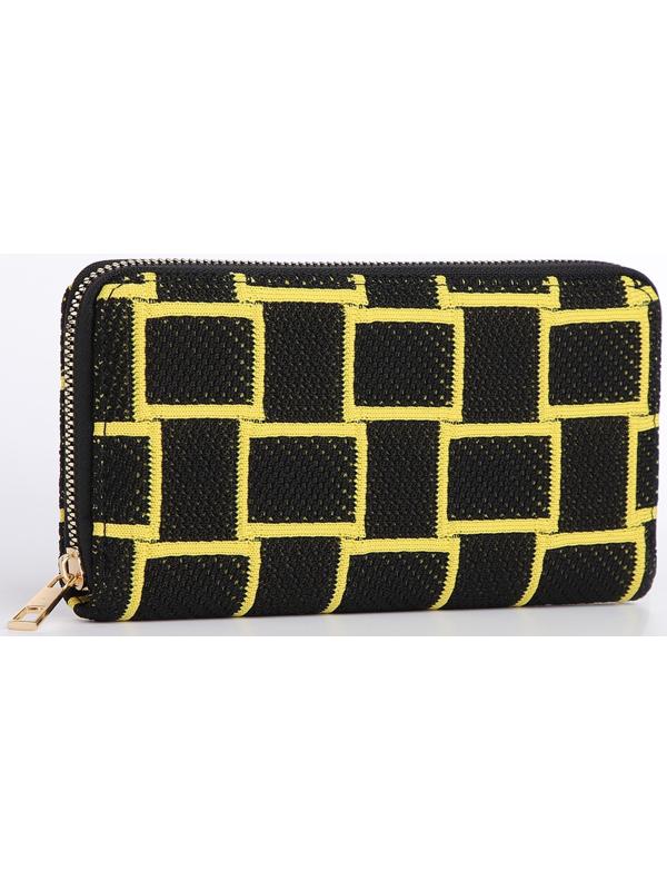 Кошелёк на молнии, цвет чёрный