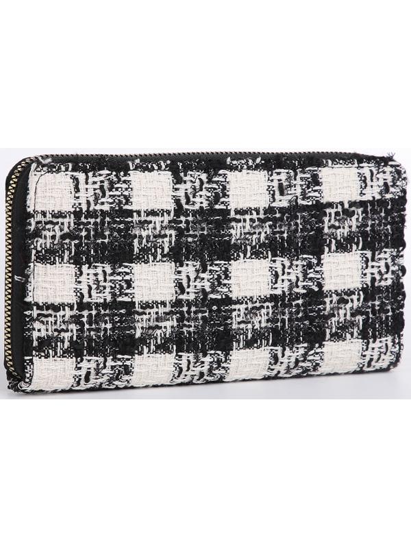 Кошелёк на молнии, цвет чёрный