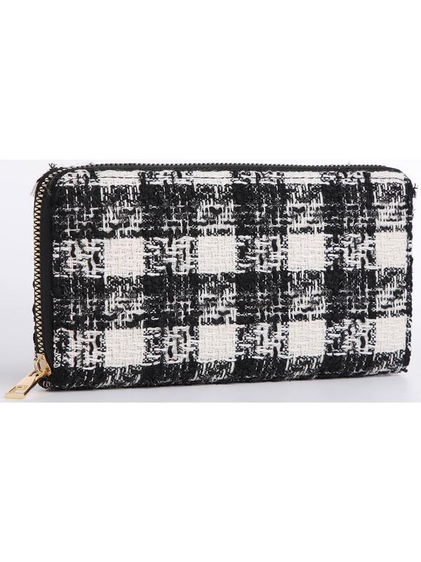 Кошелёк на молнии, цвет чёрный