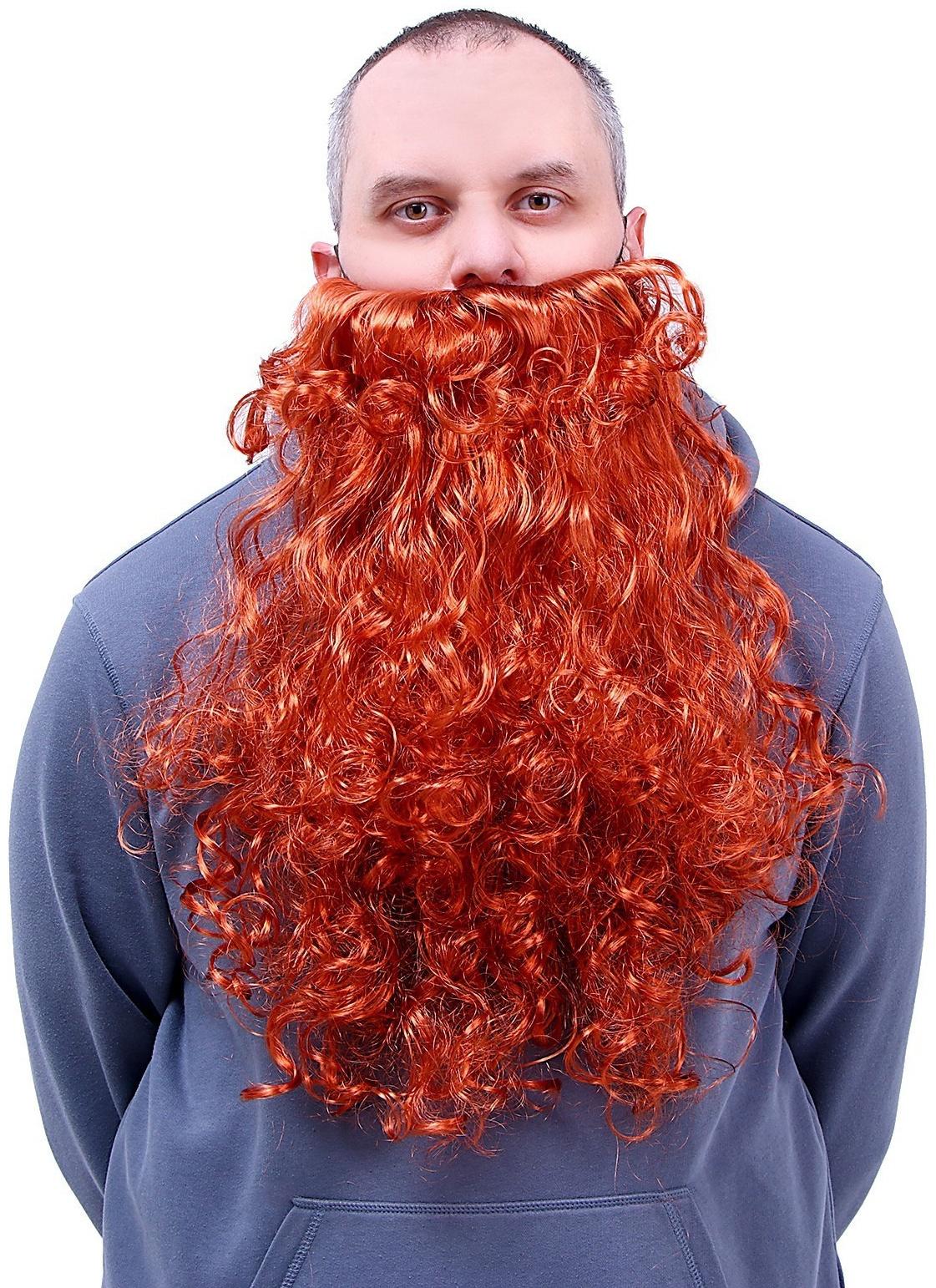 Борода, рыжая, 110 гр, длина 50 см