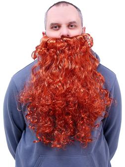 Борода, рыжая, 110 гр, длина 50 см