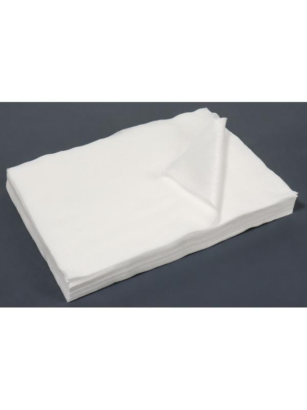 Одноразовые косметические салфетки, 100 шт, плотность 40г/м2, хлопок, 20 × 30 см, цвет белый