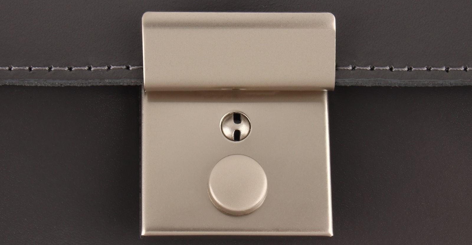 Застёжка для сумки, 3,8 × 4 см, цвет жемчужный серебряный