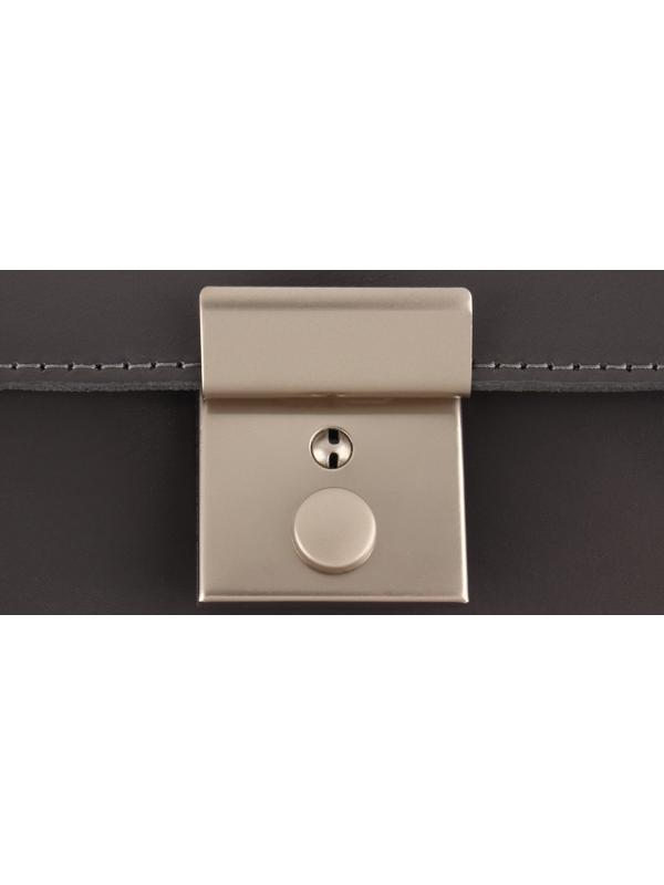 Застёжка для сумки, 3,8 × 4 см, цвет жемчужный серебряный