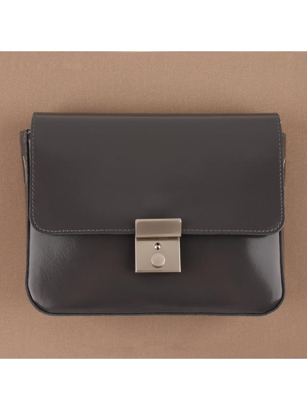 Застёжка для сумки, 3,8 × 4 см, цвет жемчужный серебряный