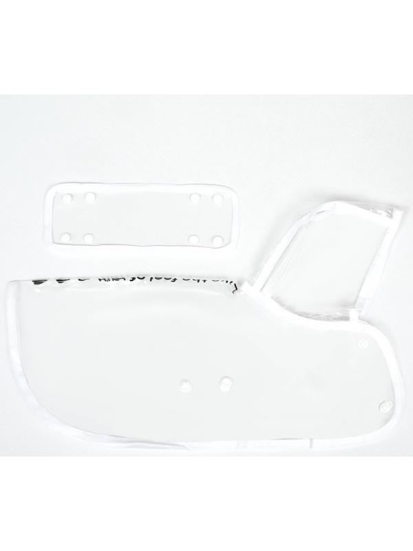 Дождевик для собак, размер XS (ДС 18, ОГ 25-30, ОШ 25 см), белый