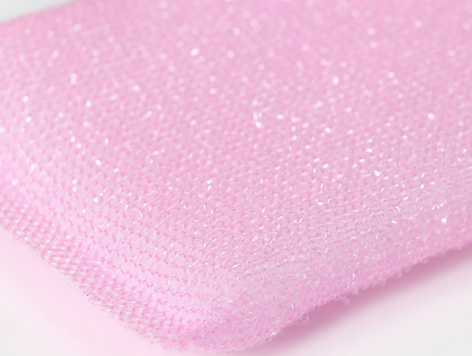 Набор губок скраберов в пластиковой оплетке для деликатной уборки Доляна, 5 шт, 12×8,5×1 см, цвет МИКС