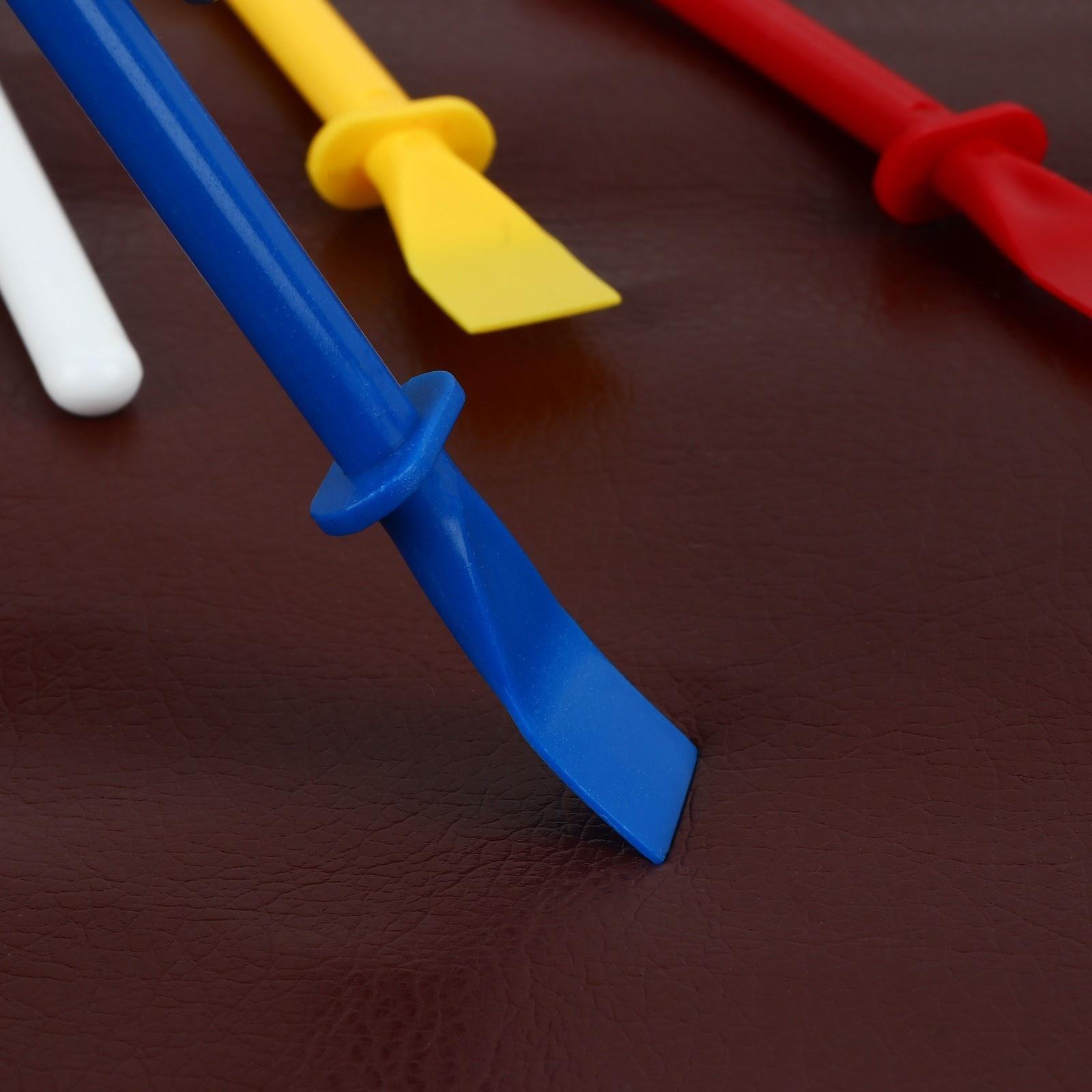 Лопаточки для нанесения клея на кожу, пластиковые, 11,5 × 1,15 см, 10 шт, цвет МИКС