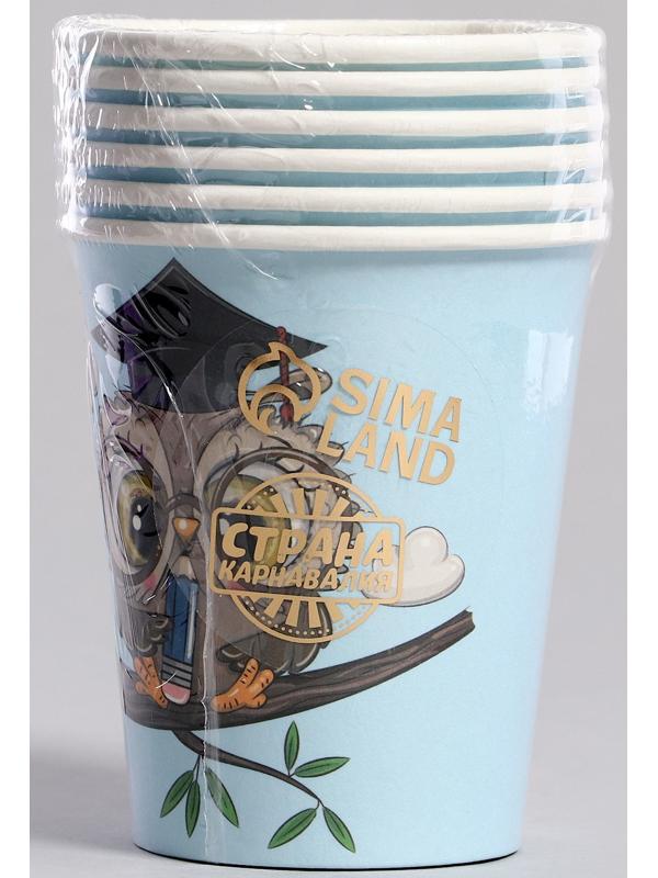 Стаканы бумажные «Совушка», 6 шт