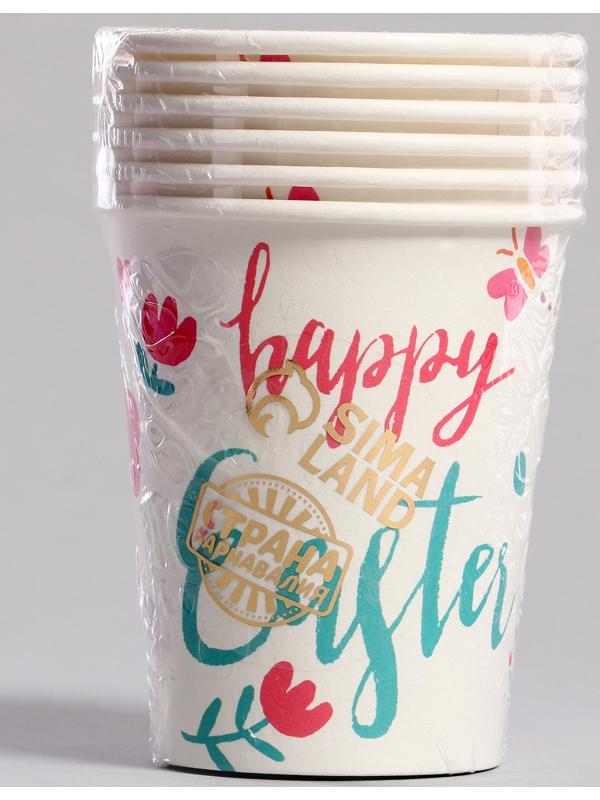 Стаканы бумажные «Пасха», 6 шт