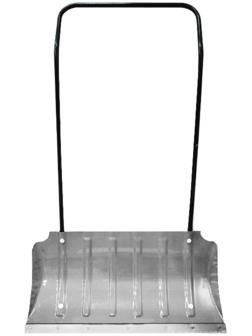 Скрепер алюминиевый, размер ковша 75 × 43 см, алюминиевая планка, серебристый