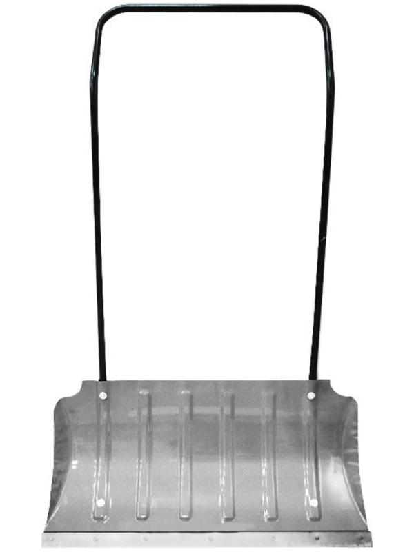 Скрепер алюминиевый, размер ковша 75 × 43 см, алюминиевая планка, серебристый