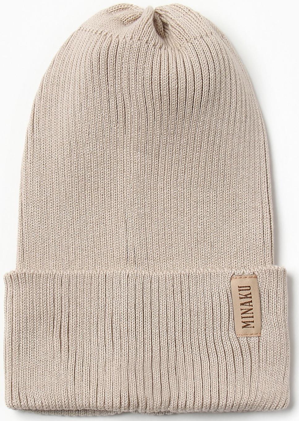 Шапка женская MINAKU, р-р 52-56, цвет бежевый