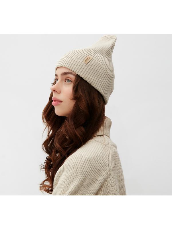 Шапка женская MINAKU, р-р 52-56, цвет бежевый