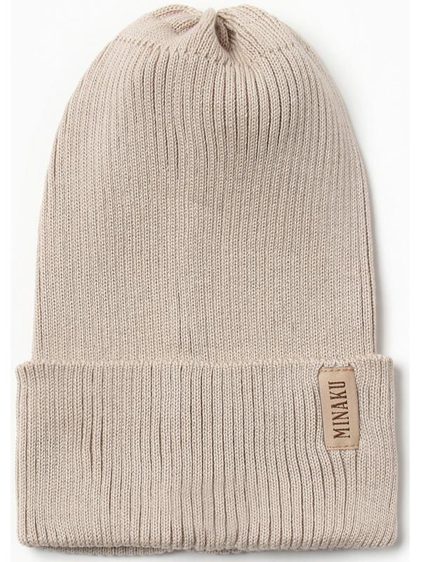 Шапка женская MINAKU, р-р 52-56, цвет бежевый