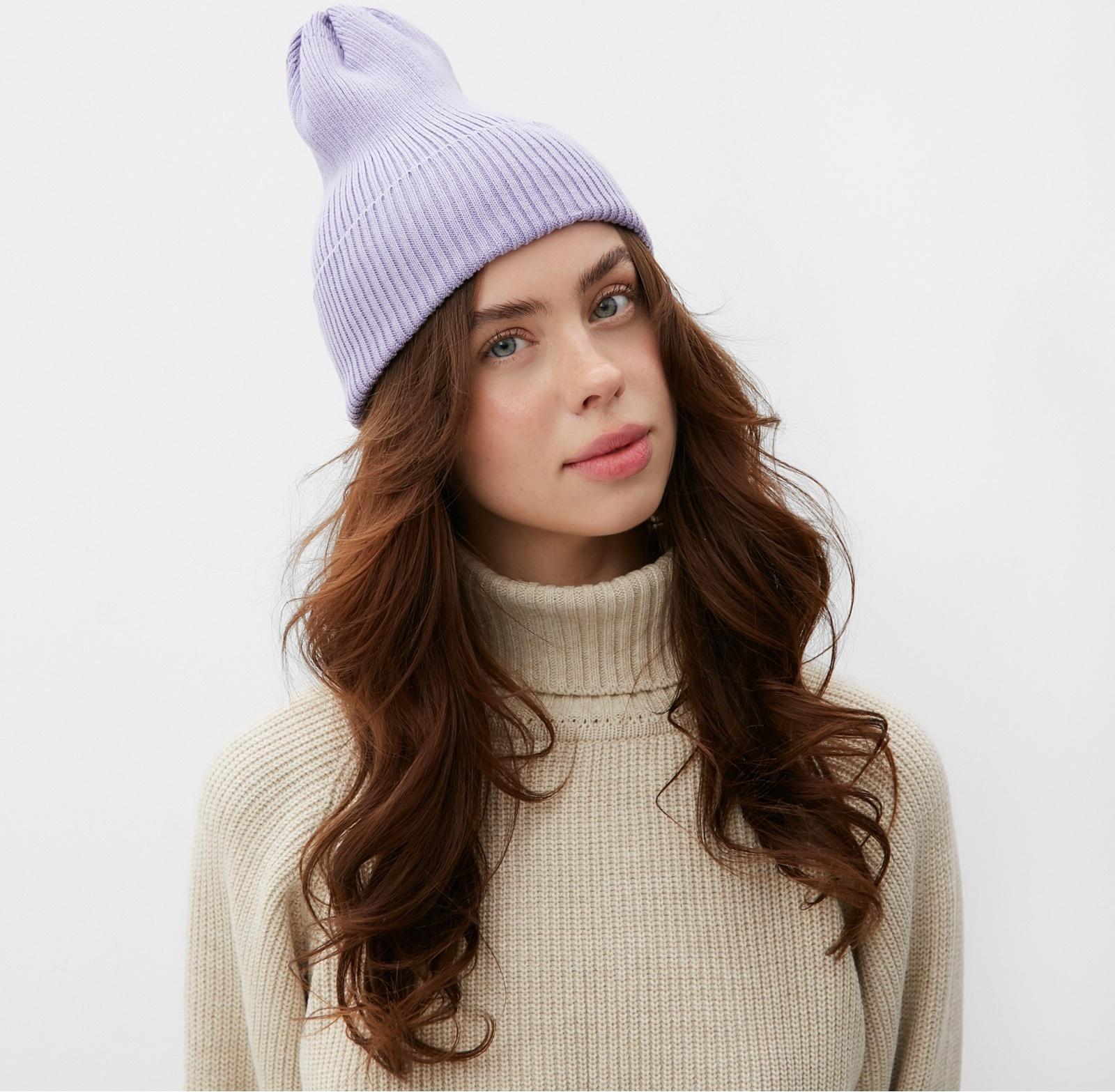 Шапка женская MINAKU, р-р 52-56, цвет лаванда