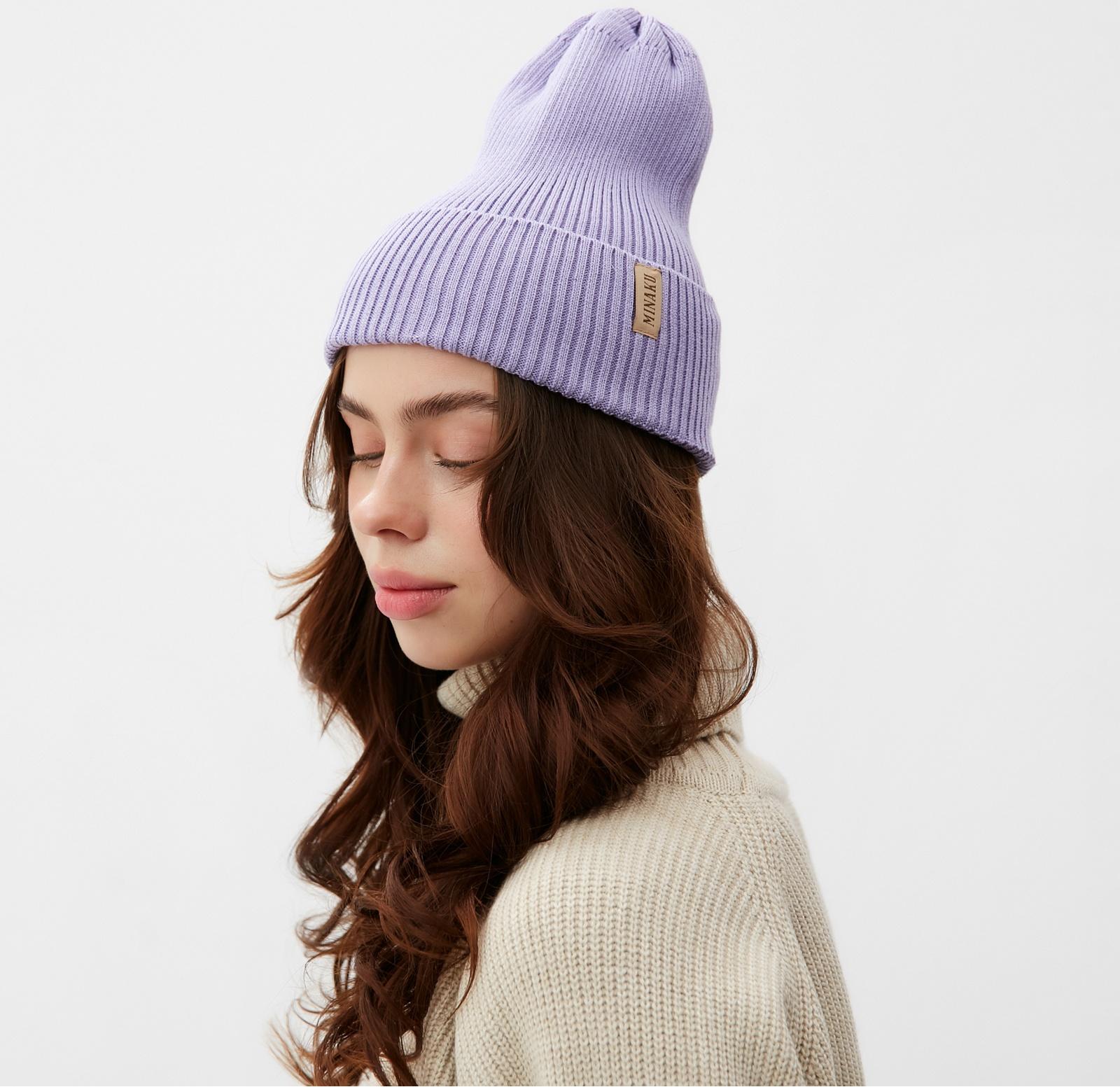 Шапка женская MINAKU, р-р 52-56, цвет лаванда