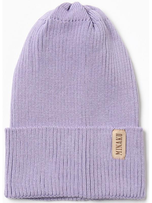 Шапка женская MINAKU, р-р 52-56, цвет лаванда