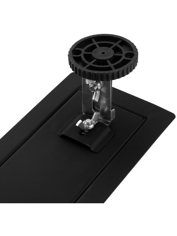 Трап ZEIN, c флaнцeм свободного вращения 360°, 7х70 см, d=40/50 мм, нерж. сталь, черный