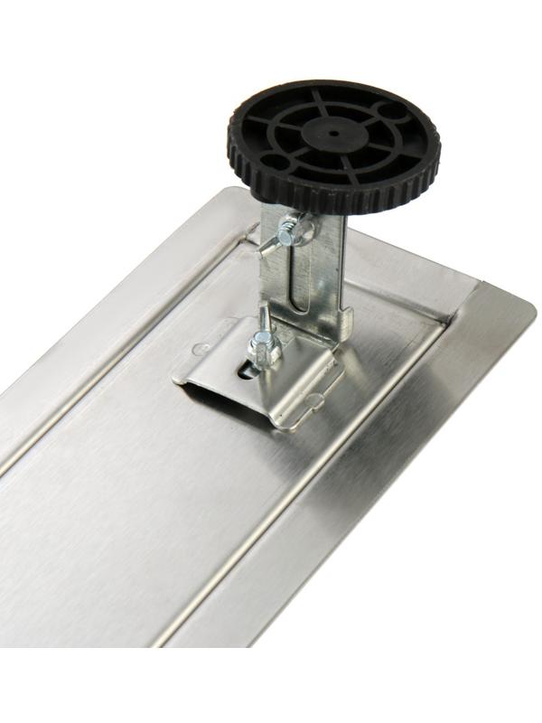 Трап ZEIN, c флaнцeм свободного вращения 360°, 7х80 см, d=40/50 мм, нерж. сталь, сатин