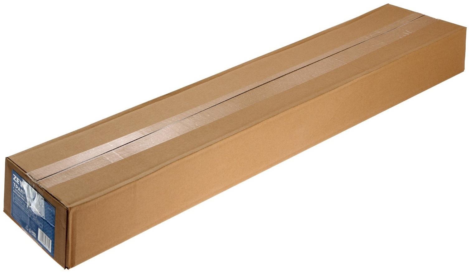 Трап ZEIN, c флaнцeм свободного вращения 360°, 7х90 см, d=40/50 мм, нерж. сталь, сатин