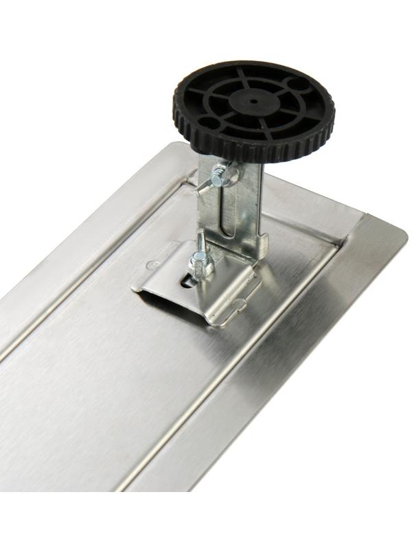 Трап ZEIN, c флaнцeм свободного вращения 360°, 7х90 см, d=40/50 мм, нерж. сталь, сатин