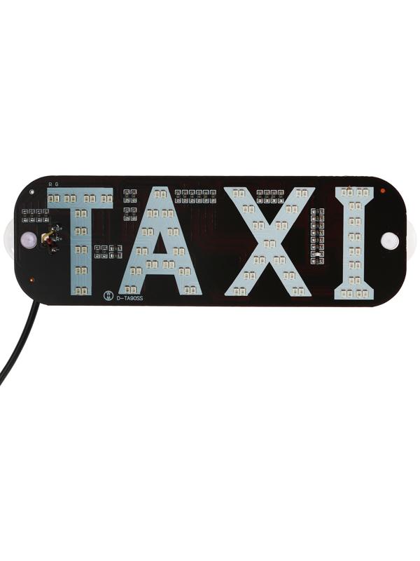 Светодиодный знак такси 12 В, 19×6,3 см, прикуриватель, зеленый/красный