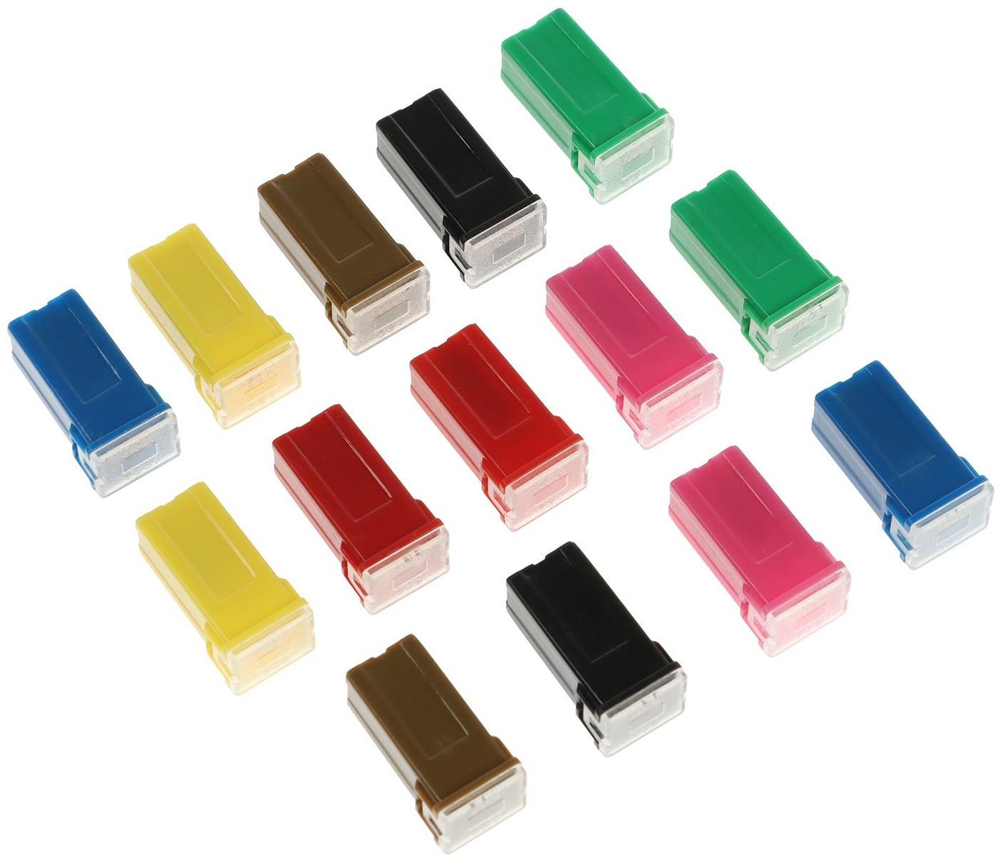 Предохранитель картриджного типа, 30А, 40А, 50А, 60А, 70А, 80А, 100А, набор 14 шт