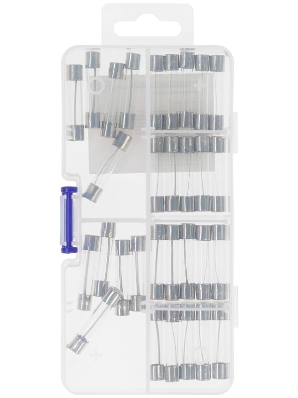 Предохранитель цилиндрический, 5А, 10А, 15А, 20А, 25А, 30А, набор 30 шт