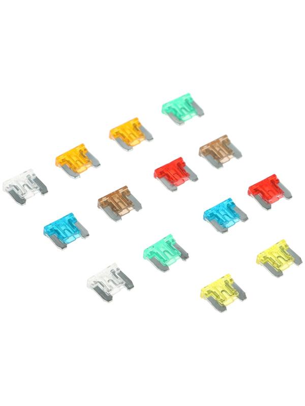 Предохранитель микро, 5А, 7.5А, 10А, 15А, 20А, 25А, 30А, набор 14 шт