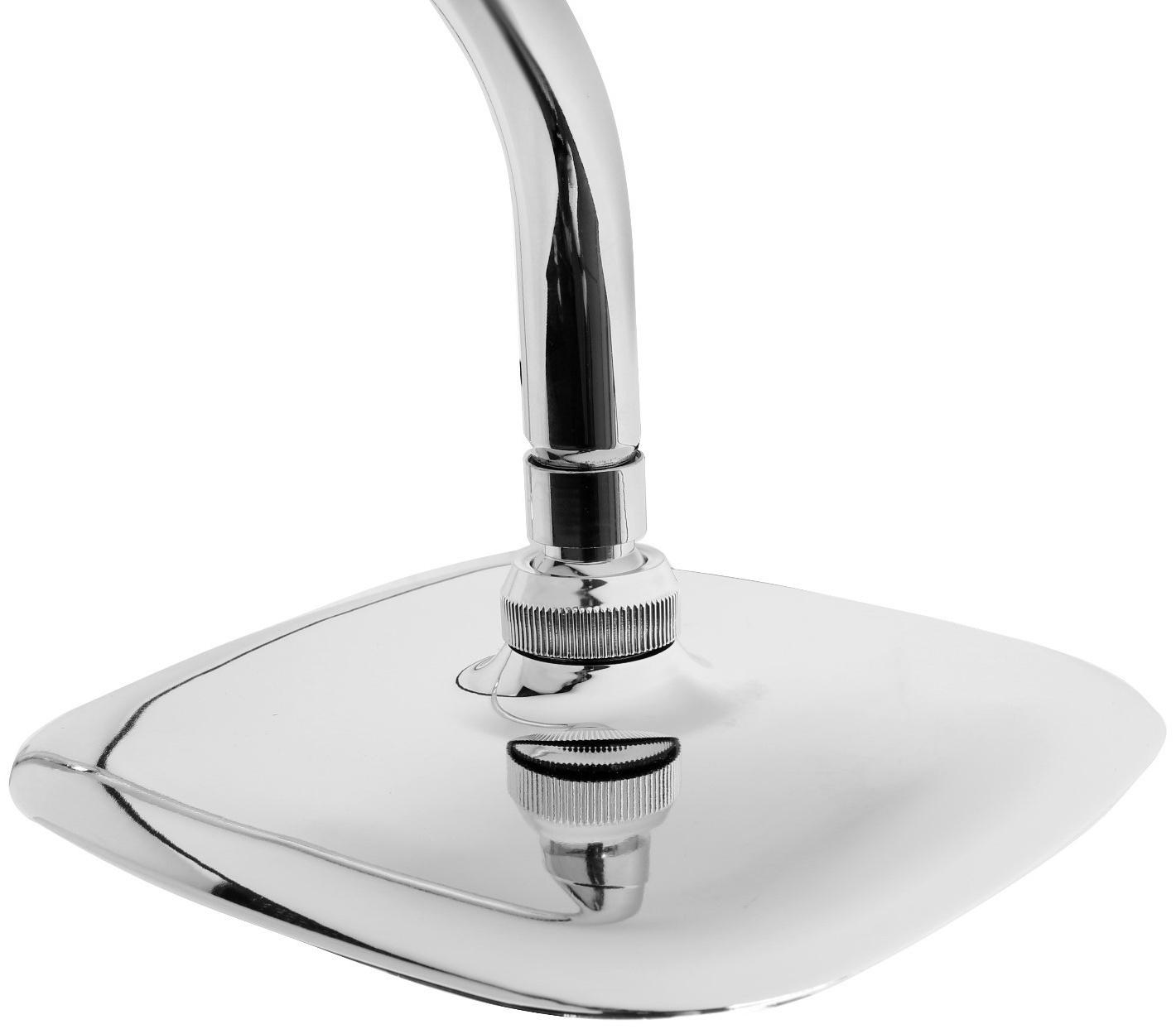 Душевая система ZEIN econom, тропическая и ручная лейка 3 режима, шланги, стойка, мыльница