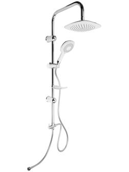 Душевая система ZEIN econom, тропическая и ручная лейка 3 режима, шланги, стойка, мыльница