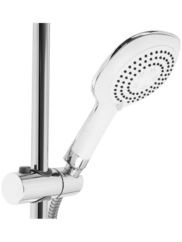 Душевая система ZEIN econom, тропическая и ручная лейка 3 режима, шланги, стойка, мыльница