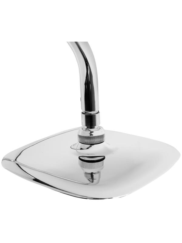 Душевая система ZEIN econom, тропическая и ручная лейка 3 режима, шланги, стойка, мыльница