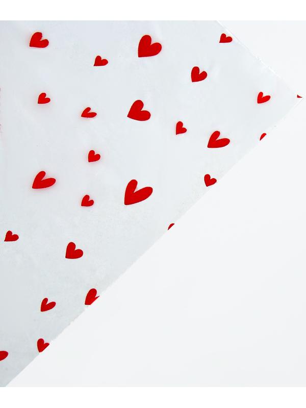 Плёнка тишью влагостойкая «Люблю», белая, 0.6 x 10 м