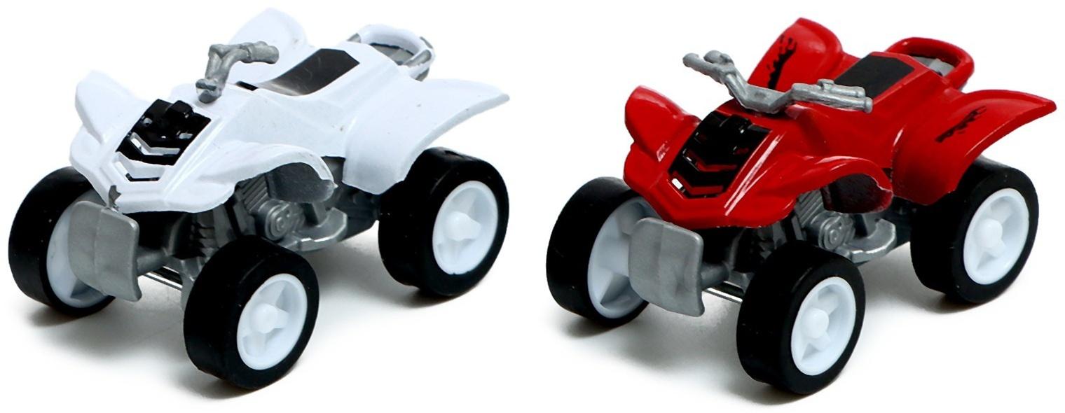 Грузовик инерционный «Автовоз», с 2 квадроциклами, цвет МИКС