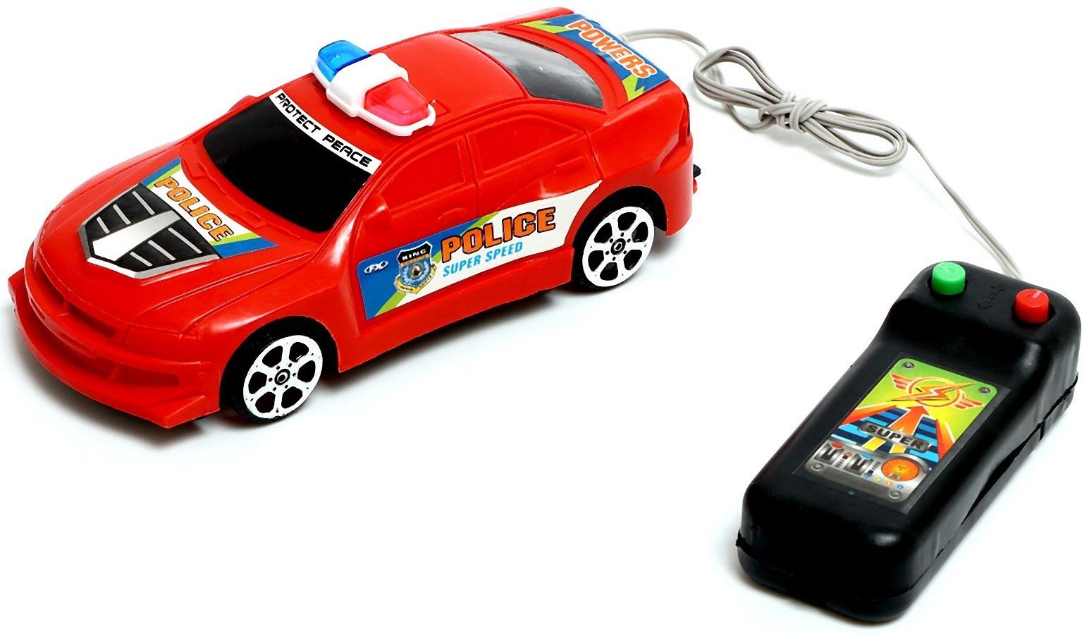 Машина «Полиция», на дистанционном управлении, работает от батареек, МИКС