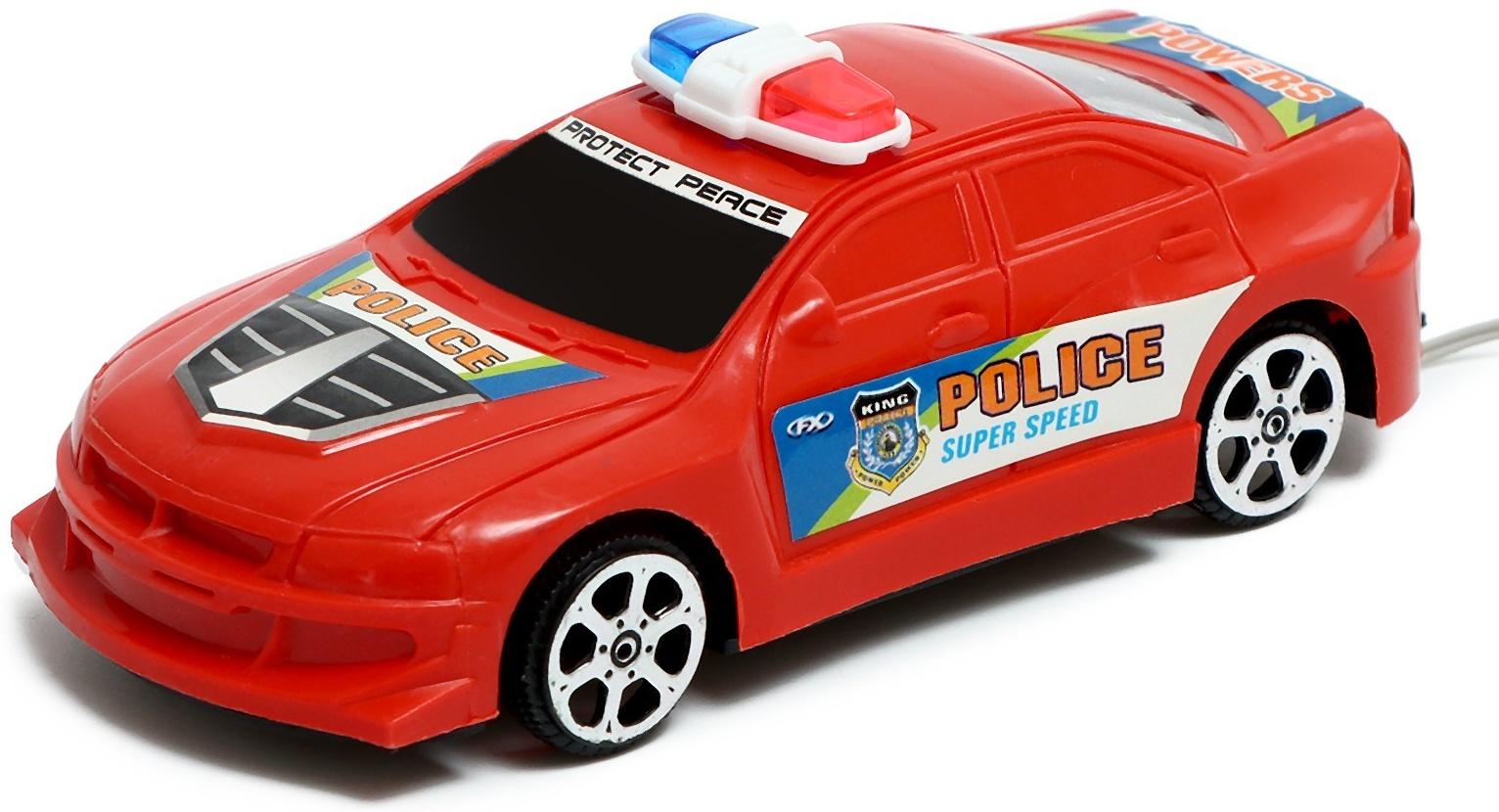 Машина «Полиция», на дистанционном управлении, работает от батареек, МИКС