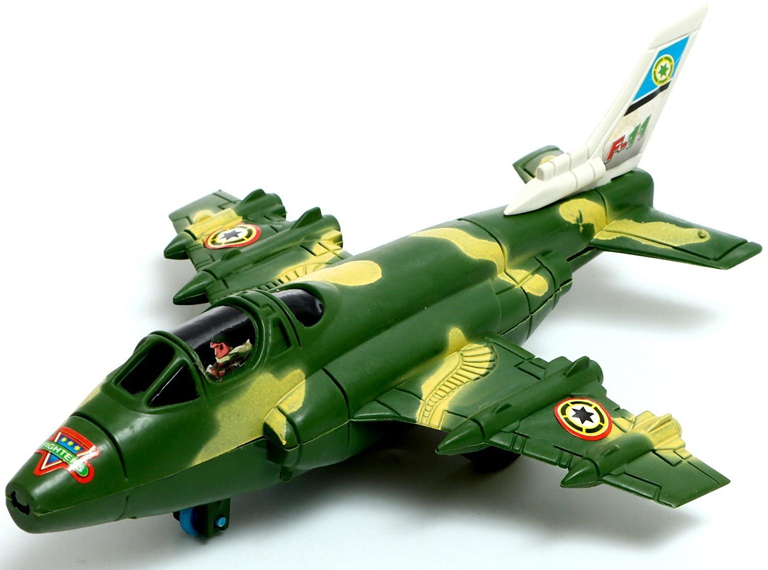 Самолет инерционный «Комбат», цвет МИКС