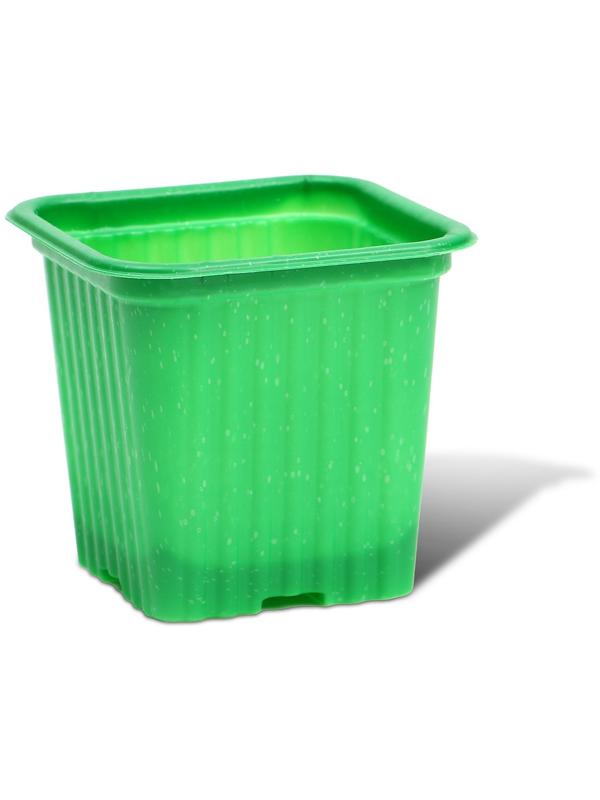 Горшок для рассады, 210 мл, d = 7 см, h = 6.5 см, зелёный, в наборе 10 шт., Greengo