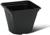 Горшок для рассады, 1,2 л, d = 13 см, h = 13 см, чёрный, Greengo