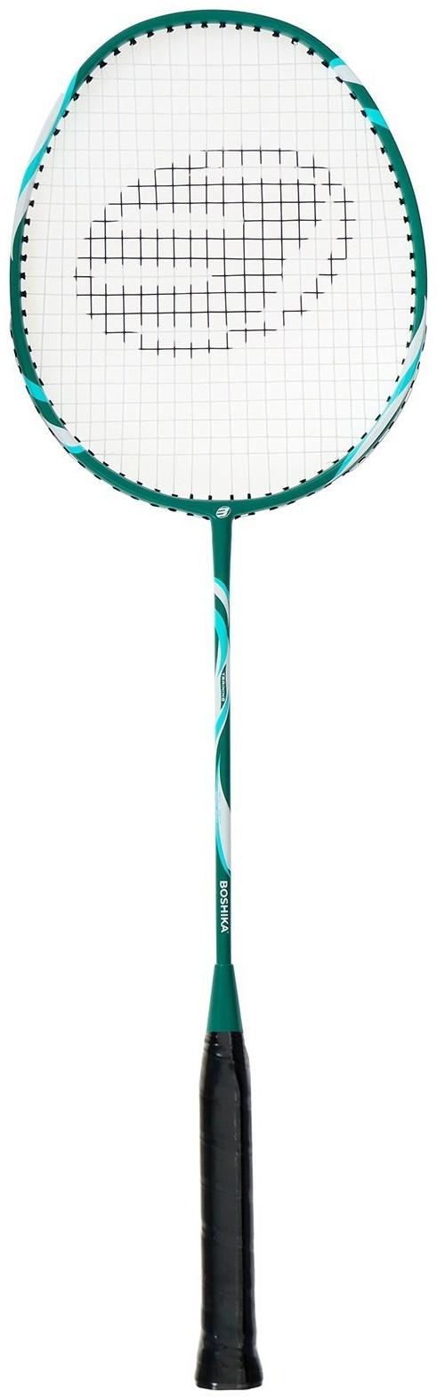 Ракетка для бадминтона BOSHIKA TRAINING, алюминий, стеклопластик, в чехле