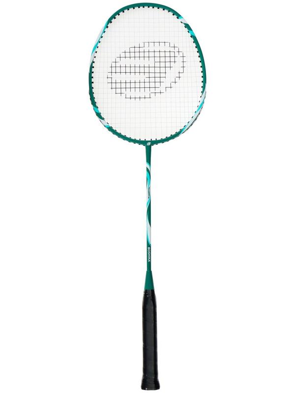 Ракетка для бадминтона BOSHIKA TRAINING, алюминий, стеклопластик, в чехле