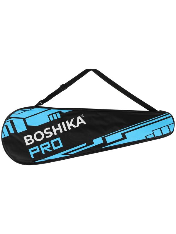 Ракетка для бадминтона BOSHIKA PRO, алюминий, графит, в чехле