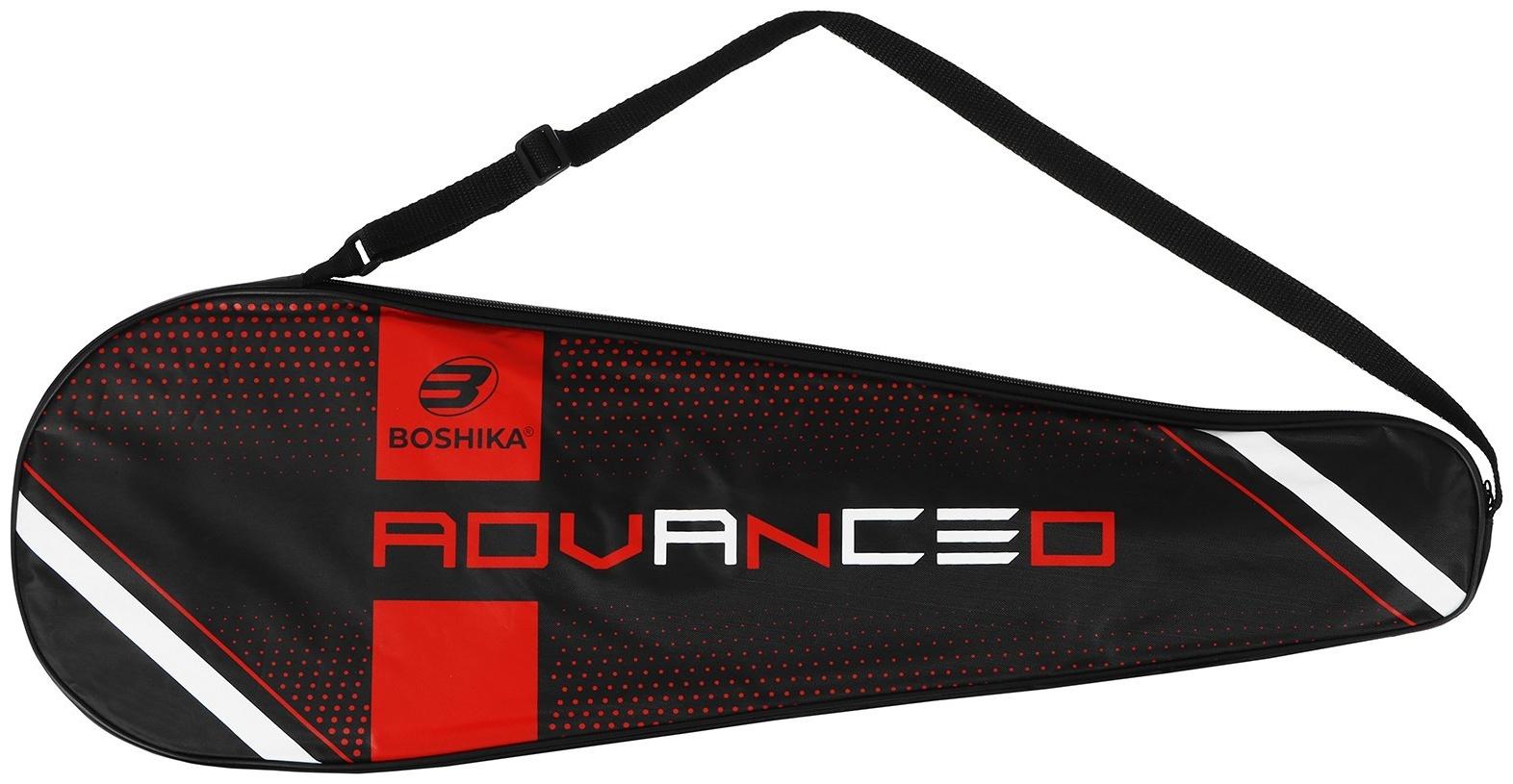 Ракетка для бадминтона BOSHIKA ADVANCED, карбон, в чехле